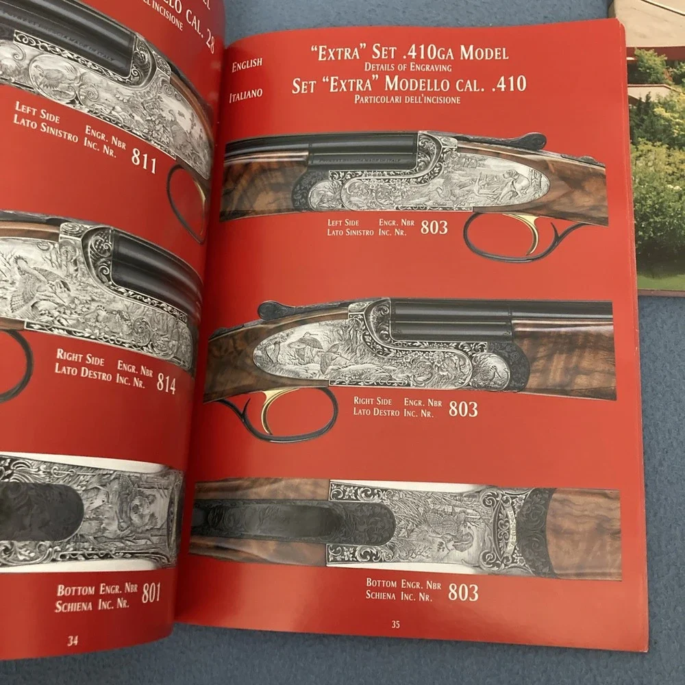 Perazzi Custom Shotguns Dealer Product‎ Catalogs from 2000 & 2003
